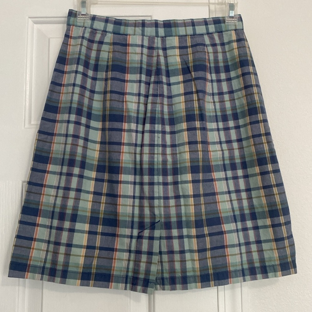 Eddie Bauer 90s plaid knee length skirt. - Picture 11 of 13